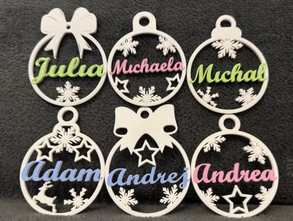 Adorno Navideño personalizado 12 und.