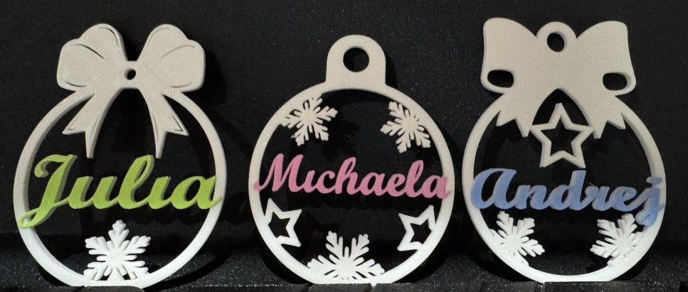 Adorno Navideño personalizado 12 und.