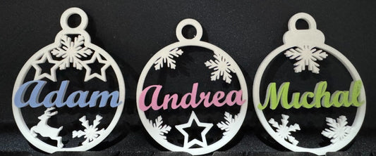 Adorno Navideño personalizado 12 und.